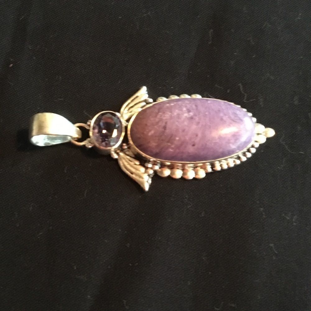 Nwot Sterlingsilvercharoitependant - image 7